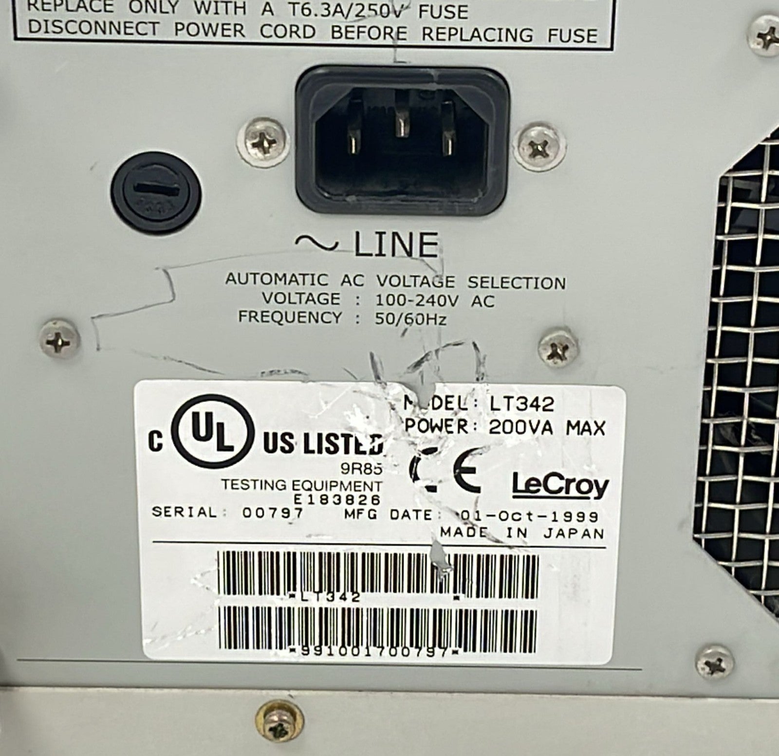 LeCroy Waverunner LT342 500MHz - 500MS/s DSO Digital Oscilloscope