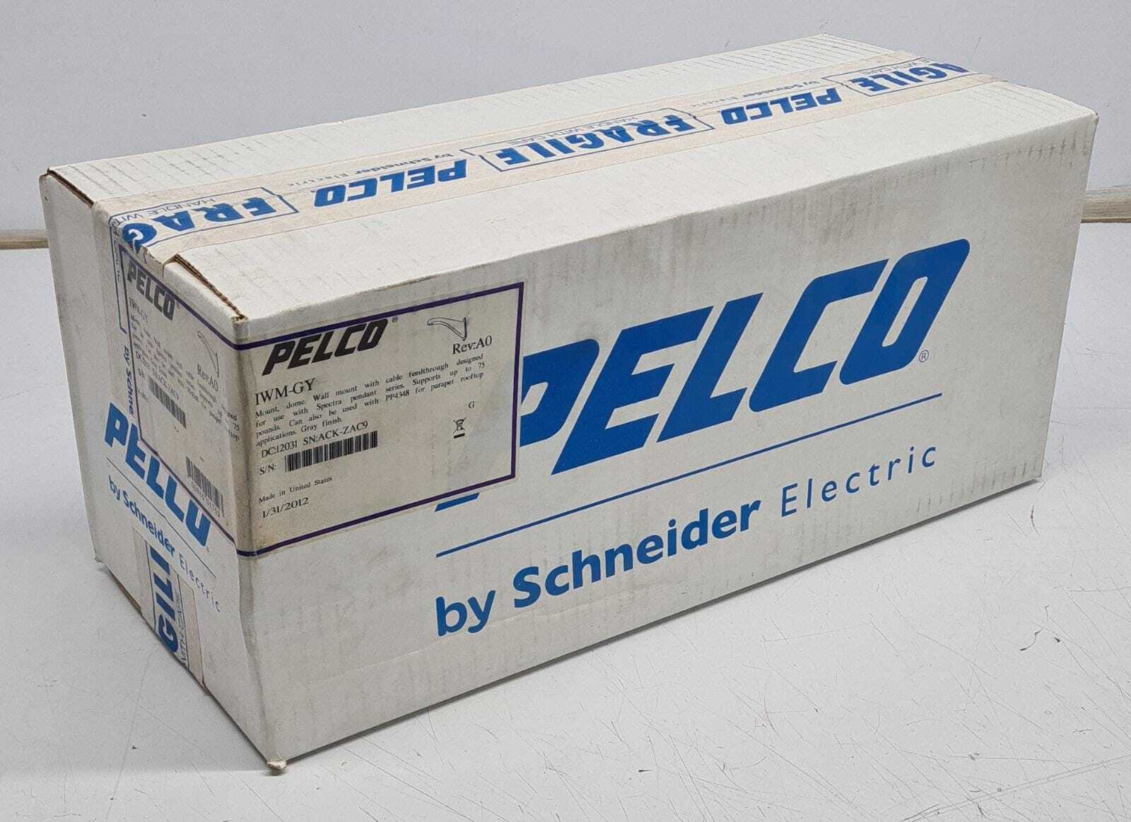 NEW - Schneider PELCO IWM-GY Rev: A0 Mount Dome Wall Mount With Cable