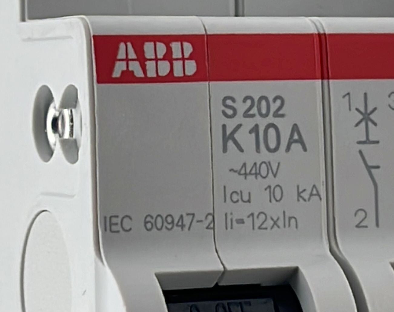 [LOT OF 2] ABB S202-K10 Circuit Breaker 2CDS252001R0427