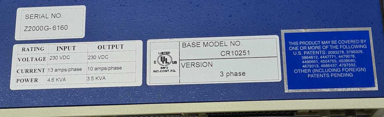 Kollmorgen SERVOSTAR CD CR10251 Servo Drive 3 Phase