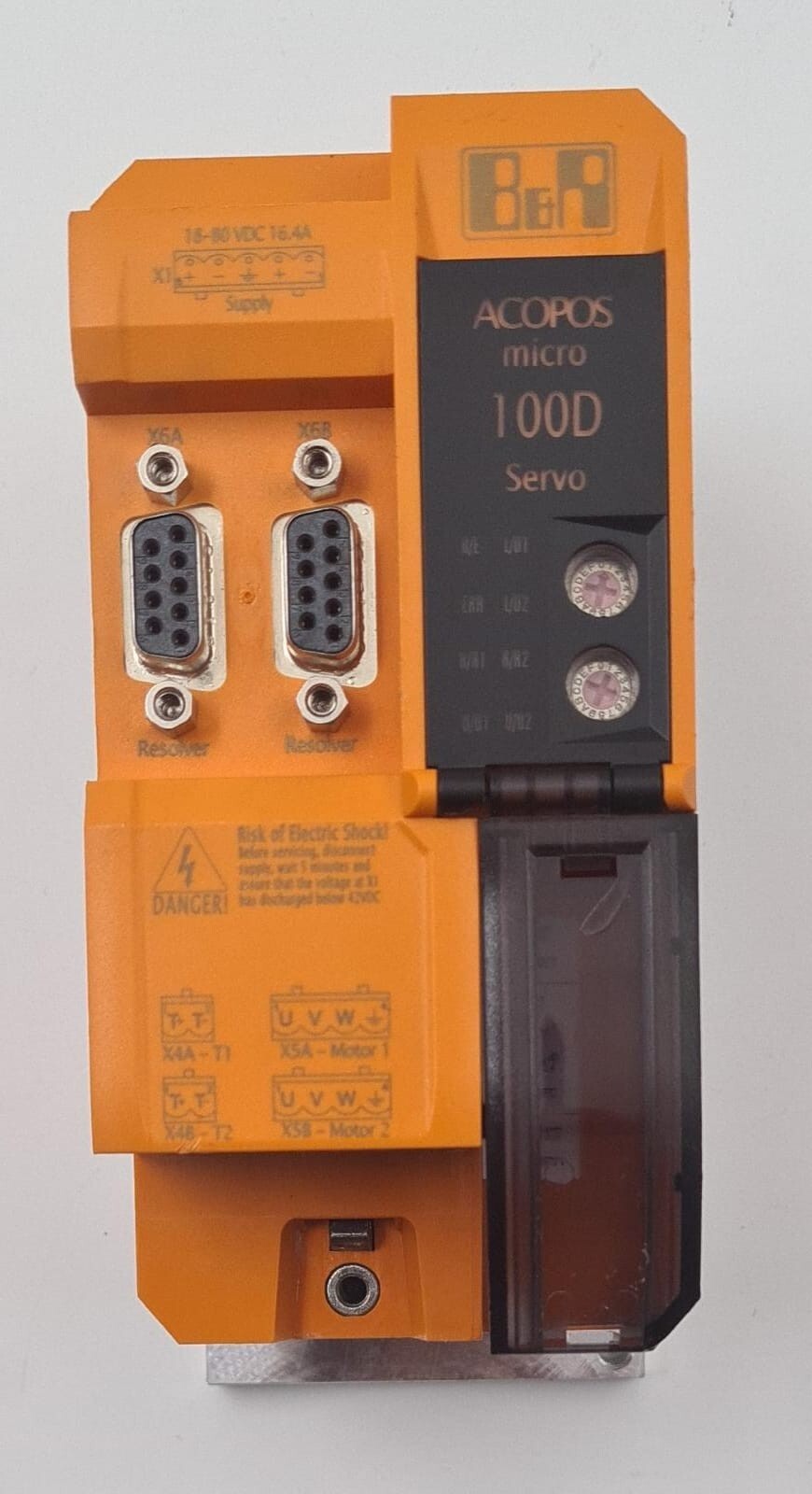 B&R Automation ACOPOS Micro 100D Servo Drive 80VD100PD.C022-01 Rev. F5 **AS-IS