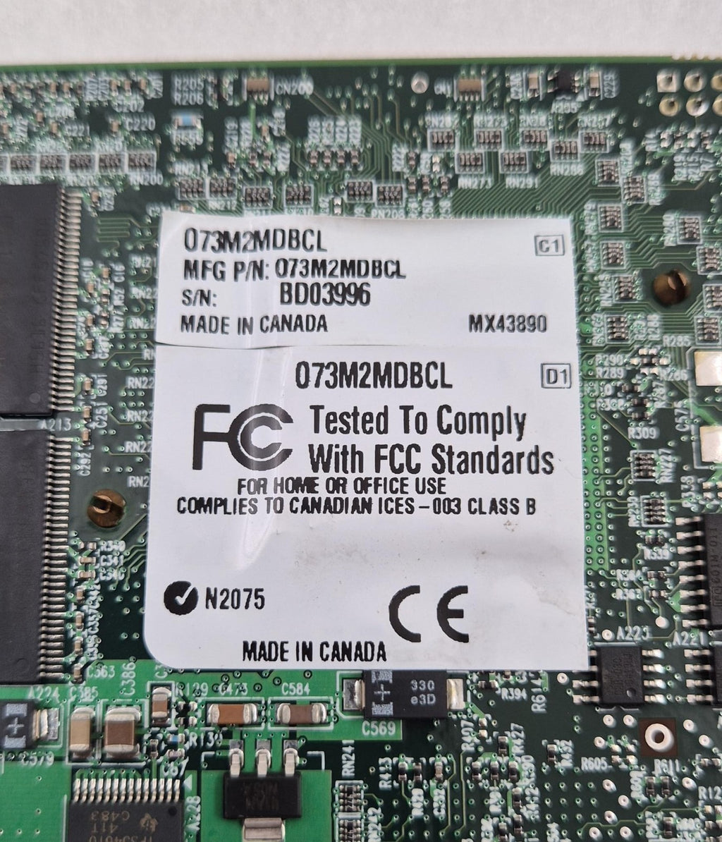 Matrox HELIOS XCL/ODYSSEY XCL 7108-01 073M2MDBCL W/ Camera Link 7120_00 Adapter