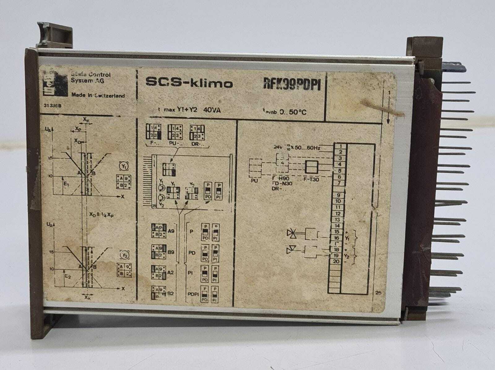 SCS-klimo RFK99PDPI Module PLC Staefa Stafa Control System - FOR PARTS