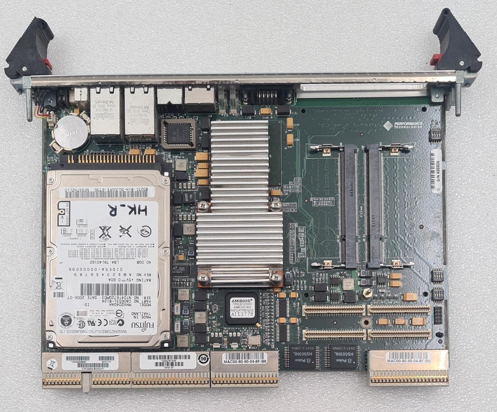 [LOT 4] *AS-IS* Performance Technologies CPC5505-B3M2H1 CompactPCI Board Module