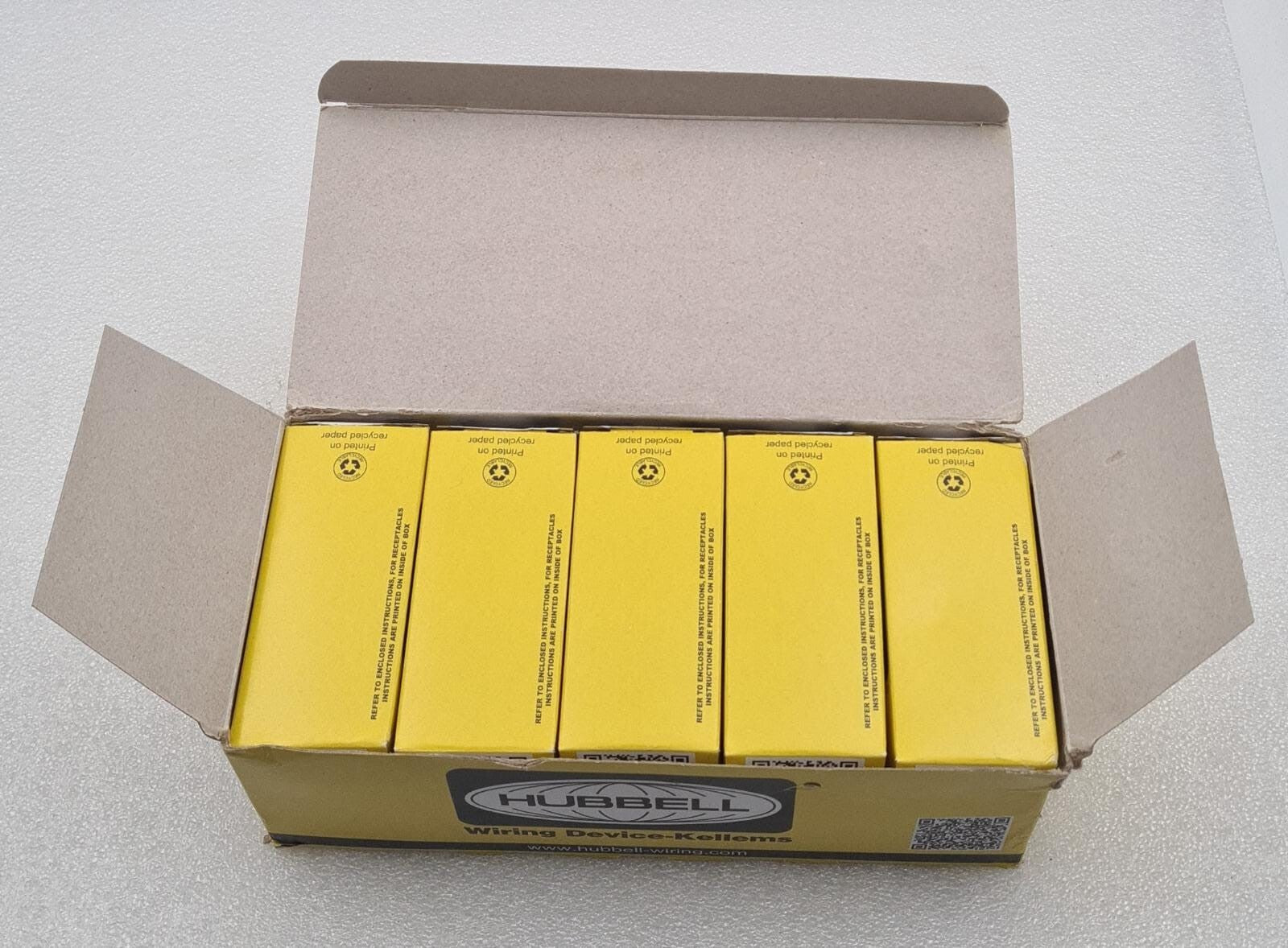 [LOT 10] NEW BOX- HUBBELL HBL4550 BROWN 15A 250V Twist Lock Duplex 2 POLE 3 WIRE