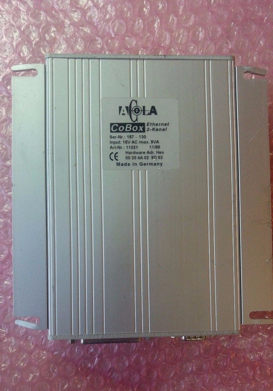 Acola CoBox Ethernet 2 Kanal 157 130 Hardware Adr Hex 00 20 4 A 02 9 D 82