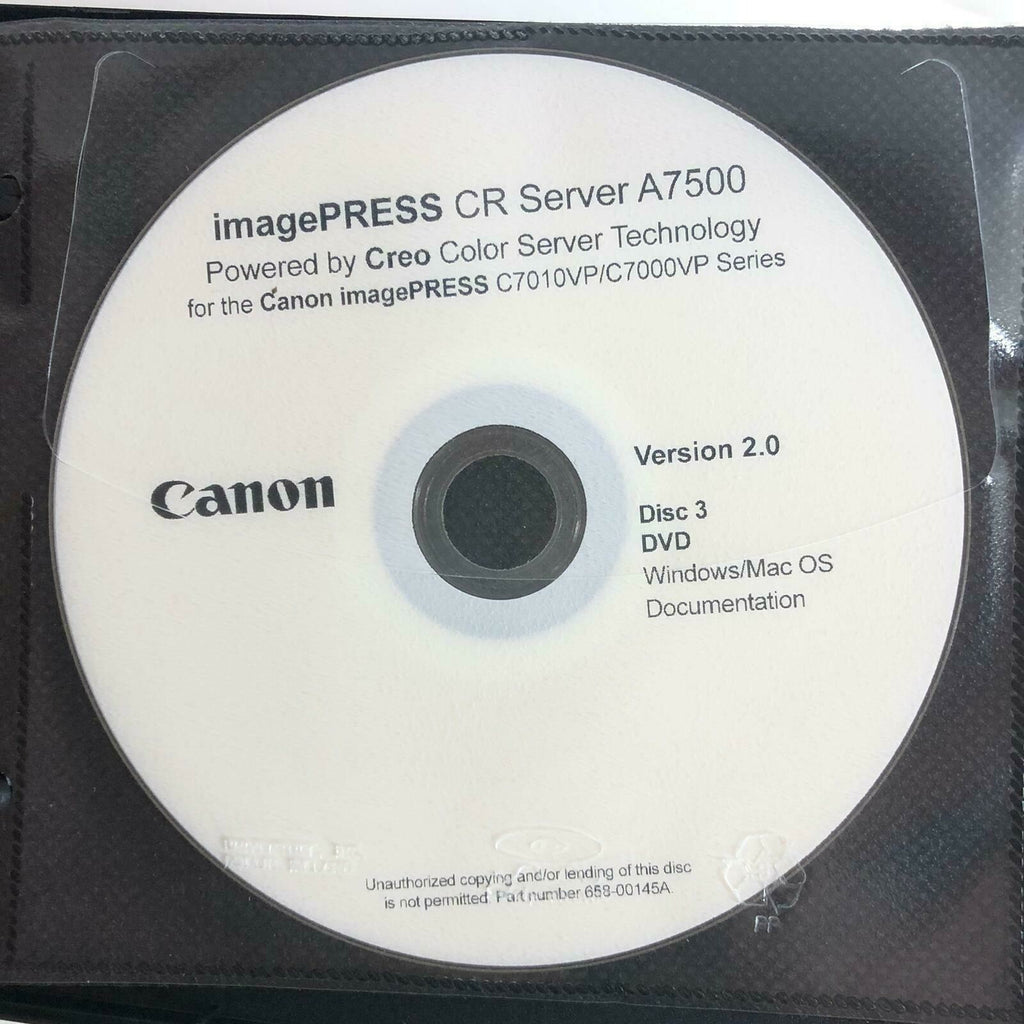 CANON ImagePRESS CR Server A7500 Creo color C7010VP/C700VP