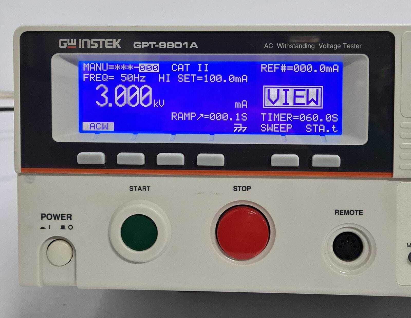 GW INSTEK GPT-9901A AC Withstanding Voltage Tester Safety Hi-Pot