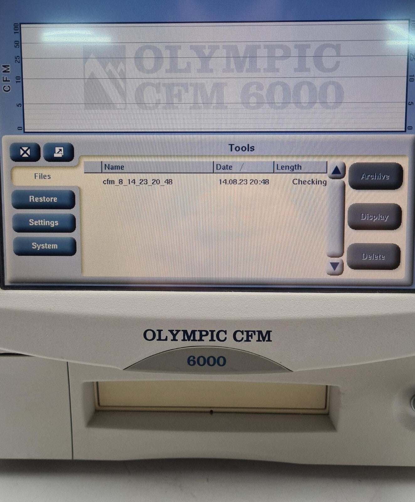 OLYMPIC CFM 6000 Patient Monitor W/ Amplifier Module