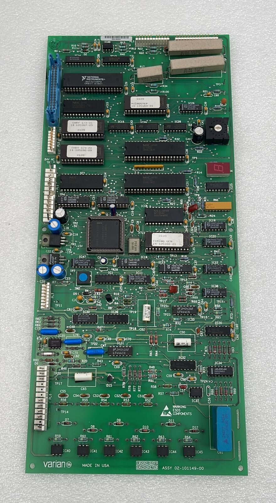 Varian 02-101149-00 control board PCB for Cary UV spectrophotometer