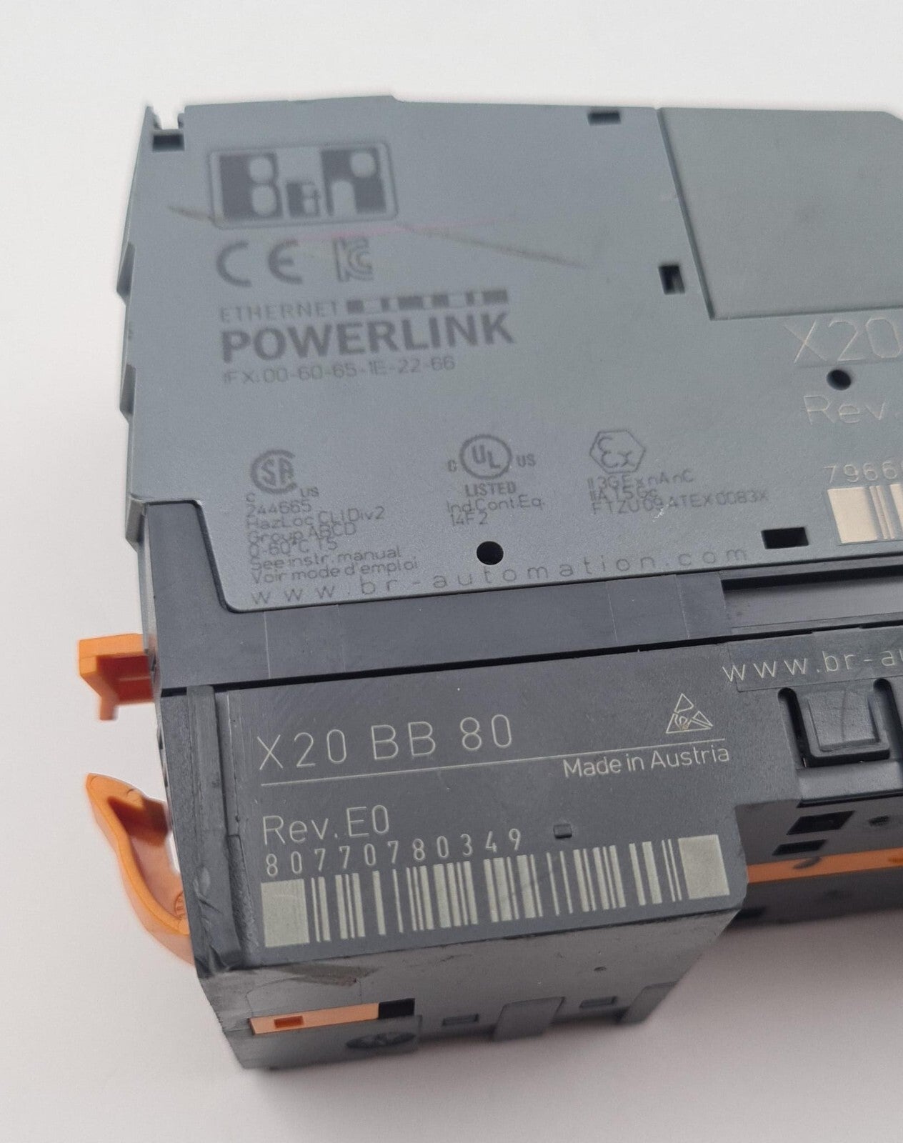 B&R X20 BC 0083 Digital Control ETHERNET POWERLINK & X20 PS 9400 X20 BB 80 Base