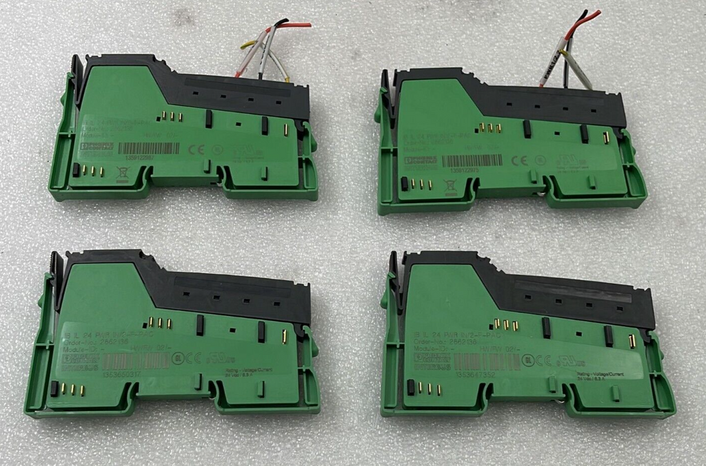 [LOT OF 4] PHOENIX CONTACT INTERBUS IB IL 24 PWR IN/2-F-PAC 2862136