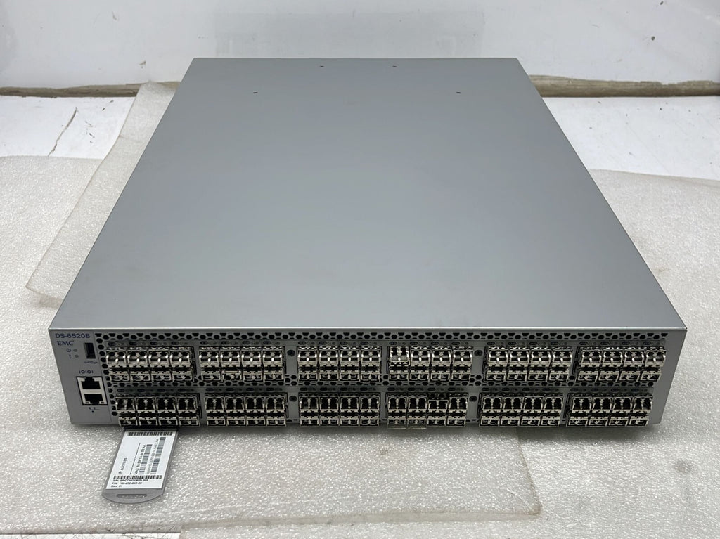 Brocade 6520 EMC DS-6520B 96-Port Fiber Channel Switch 100-652-862-00 W/ 96* SFP