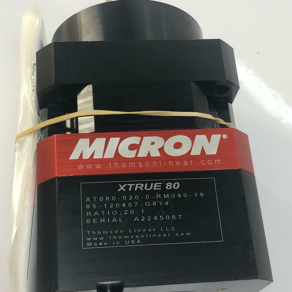 Micron X-True 80 Gearbox THOMSON INDUSTRIES XT080-020-0-RM090-19 65-120407-G814