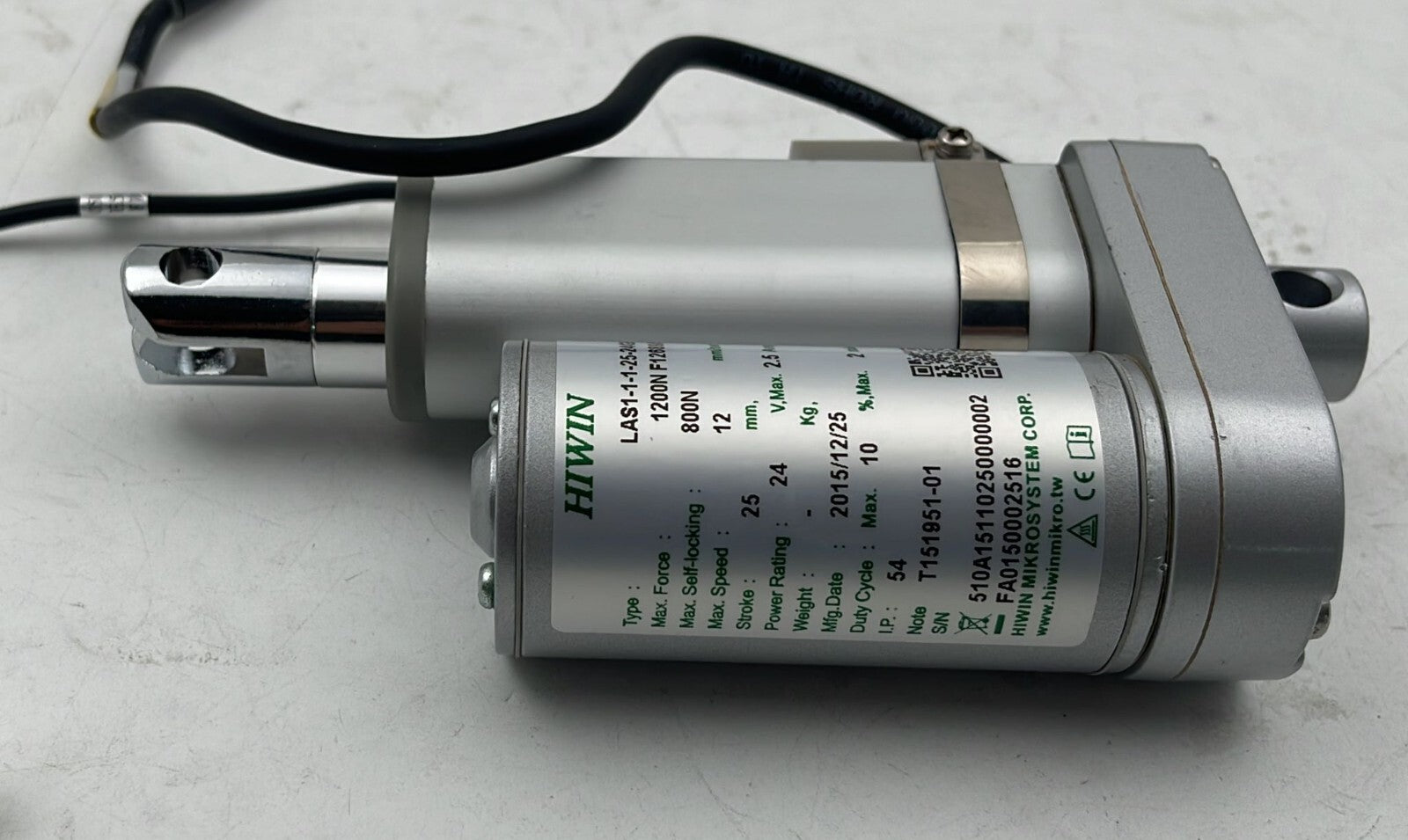 HIWIN Mikrosystem LAS1-1-1-25-24GE Linear Actuator