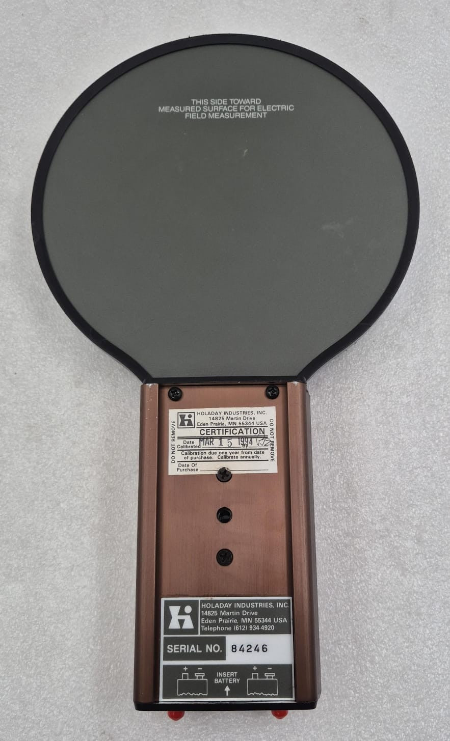 Holaday Industries HI-3603 VDT/VLF Radiation Measurement System **AS-IS**
