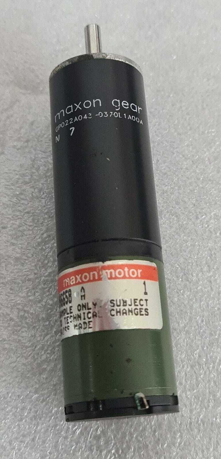 Maxon GP022A043 -0370D1A00A  M96658 DC Gear & Motor