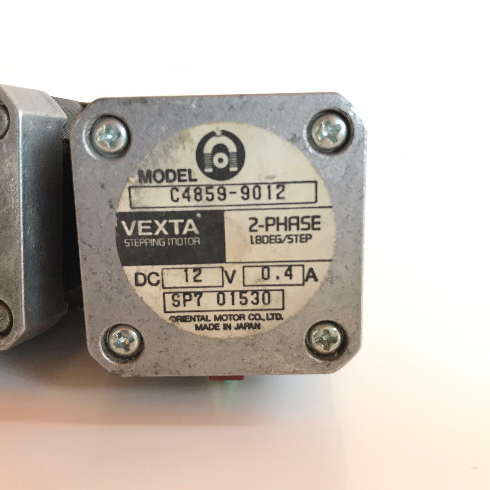 Lot of 2 Vexta C4859-9012 2 PHASE 12V 0.4A Motor