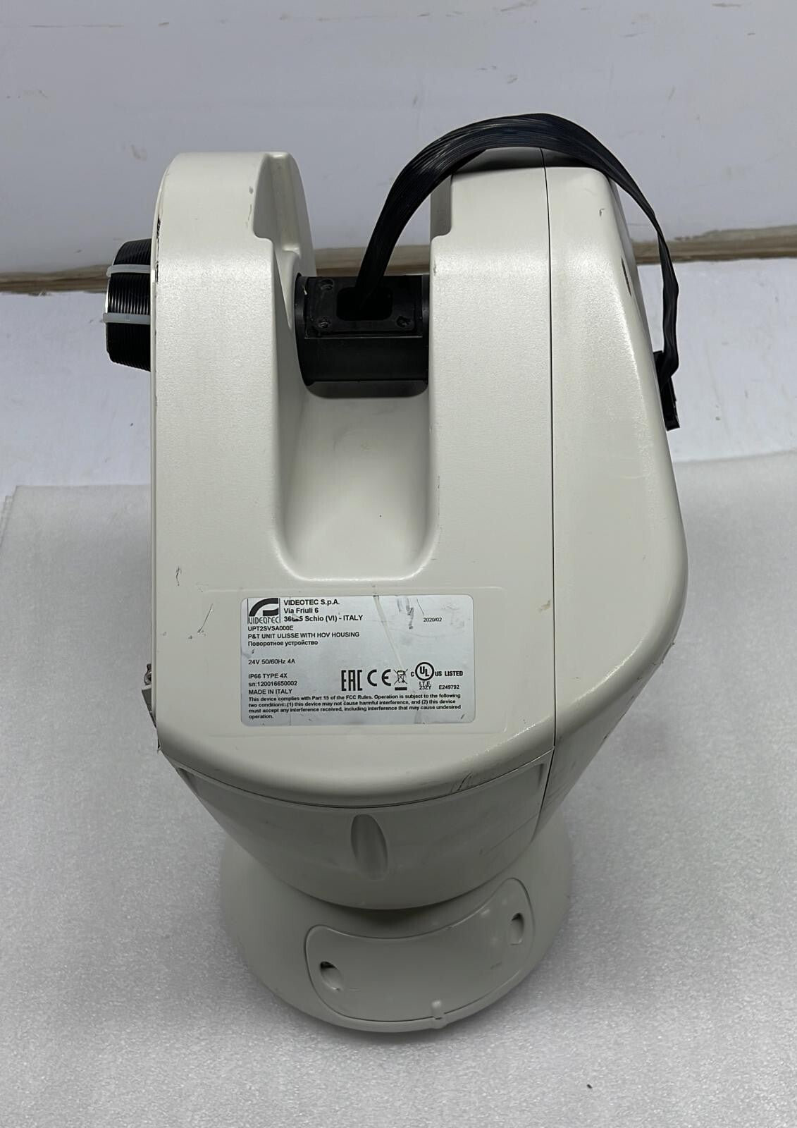VIDEOTEC Security Camera UPT2SVSA000E P&T Unit type 4x **AS IS