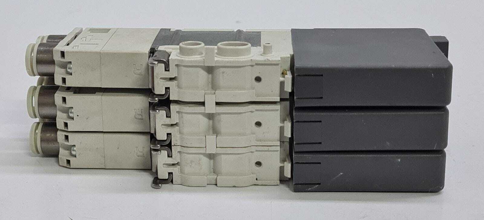 [LOT OF 2] SMC Solenoid Valve Manifold SQ1341-5LO1-C6-Q