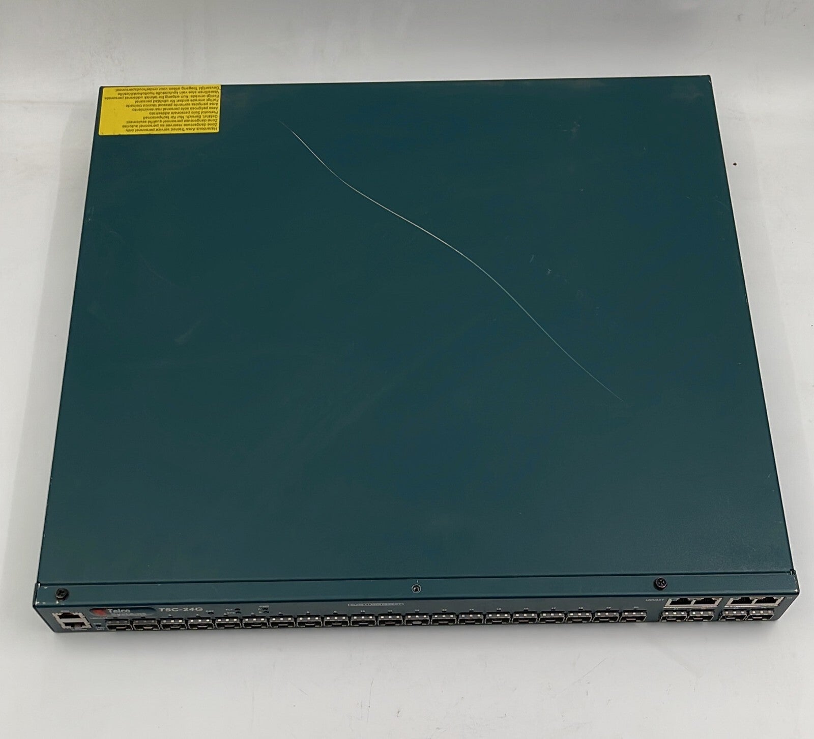 Telco Systems T5C-24G BTI-0524G-2A 24p.xGiga SFP+4x10/100/1000 & dual AC **AS IS