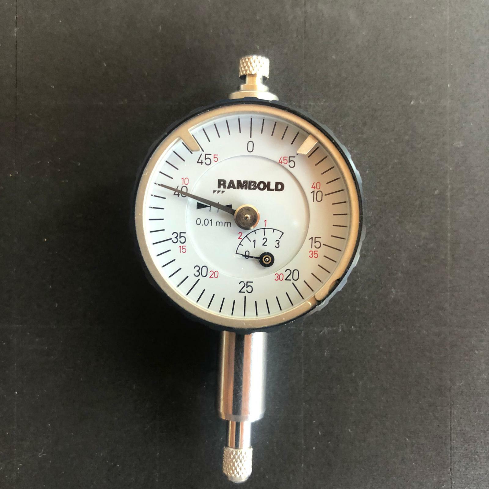 Rambold Precision Dial Metric Accuracy Measurement Instrument 0.01mm WK 353360