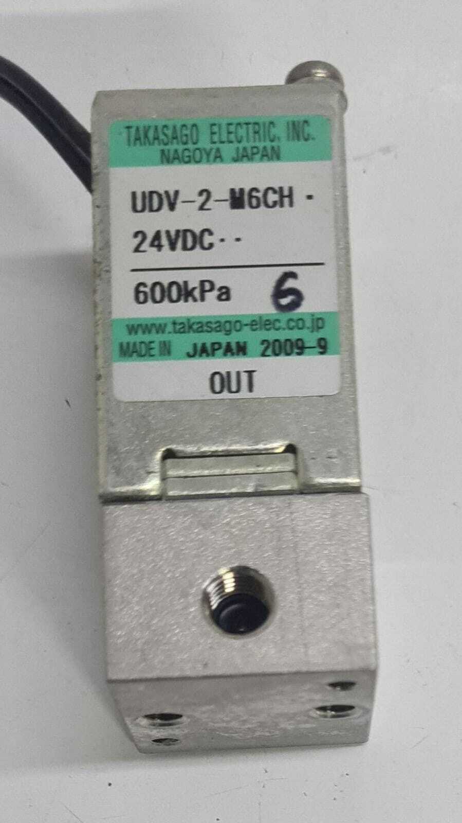 [LOT OF 4] Takasago Electric UDV-2-M6CH 24VDC 600kPa Liquid Solenoid Valve