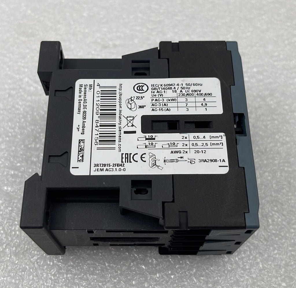 [LOT OF 5] SIEMENS 3RT2015-2FB42 contactor 3-pole 400V AC