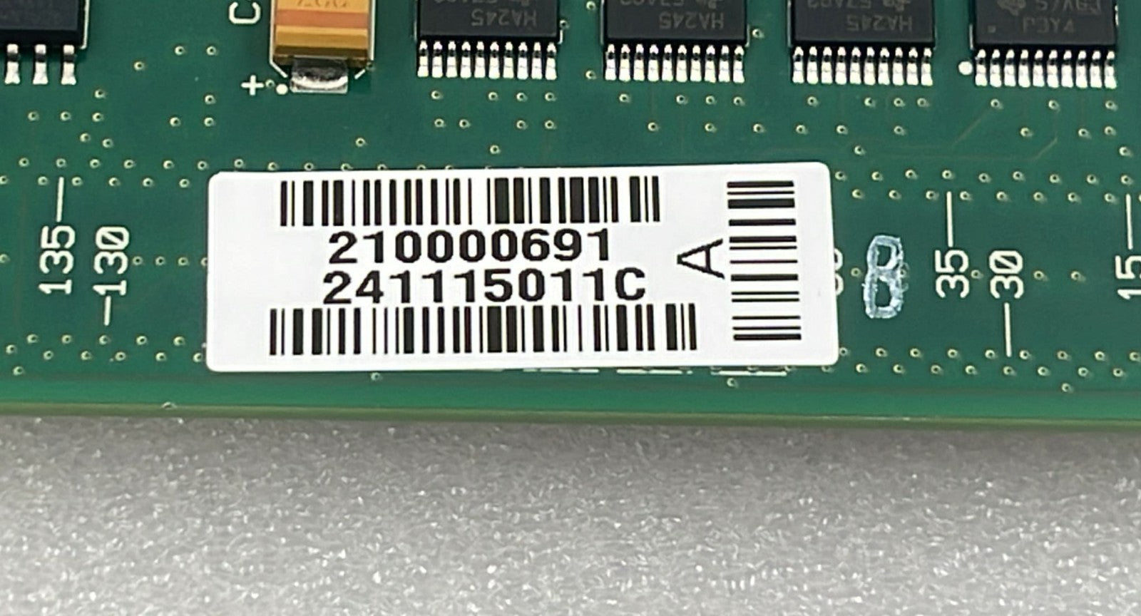 Waters 210000691 barcode label close-up