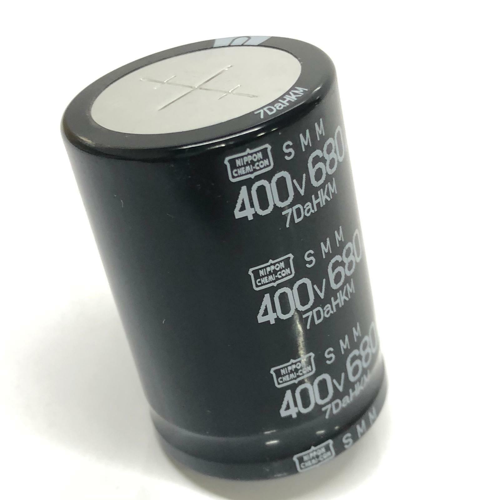 [Lot of 10] Nippon Chemi-Con SMM 7DaHKM Capacitor 400V 680UF  85°c