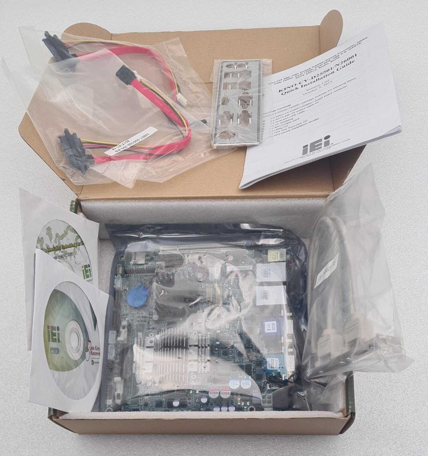 NEW - iEi KINO-CV-N26001-R10 Rev 1.0 Integrated CPU Motherboard