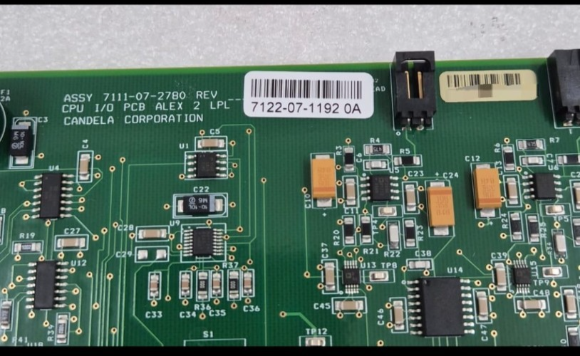 Syneron CANDELA 7122-07-1192 ASSY 7111-07-2780 CPU I/O PCB ALEX 2 LPL Board *NEW