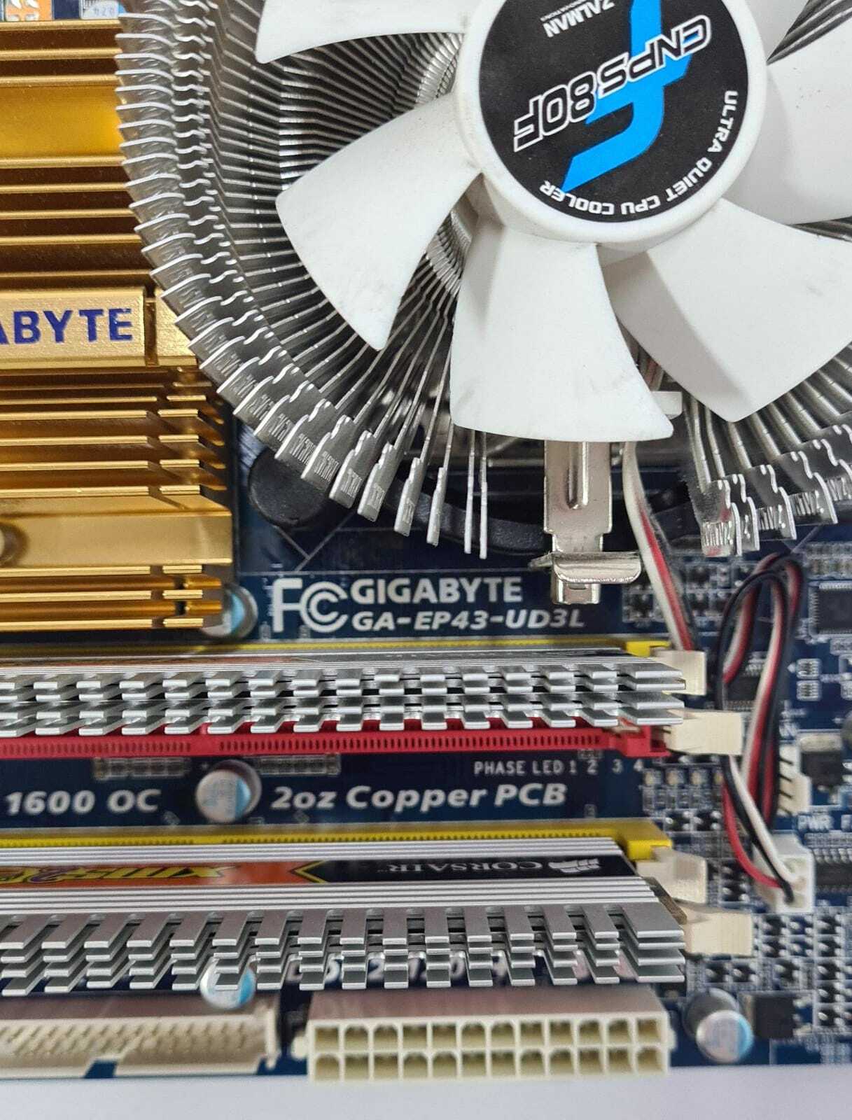 Gigabyte GA-EP43-UD3L Motherboard CPU Intel E7400 SL89Y LGA775 2* RAM CM2X2048