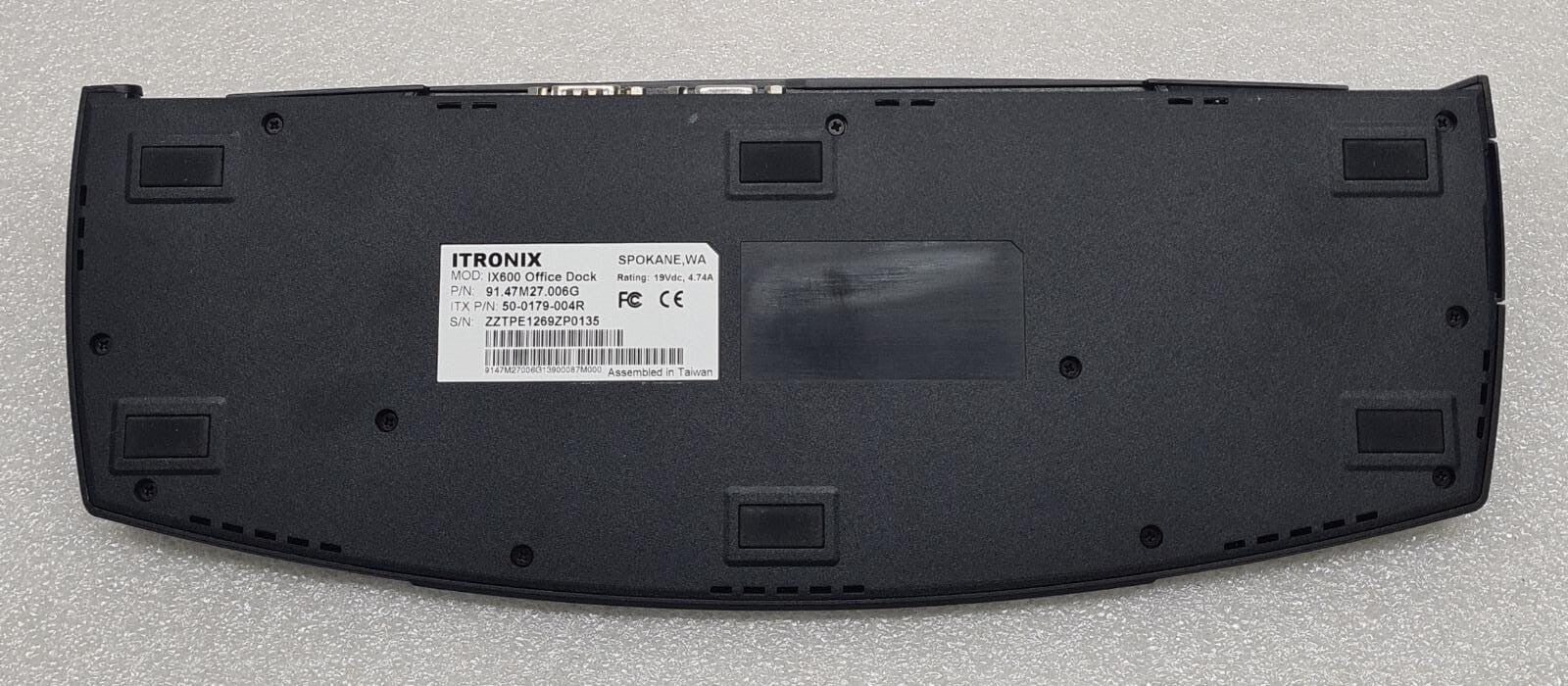 NEW - ITRONIX IX600 Office  DOCK 91.47M27.006G Docking Station ITX 50-0179-004R