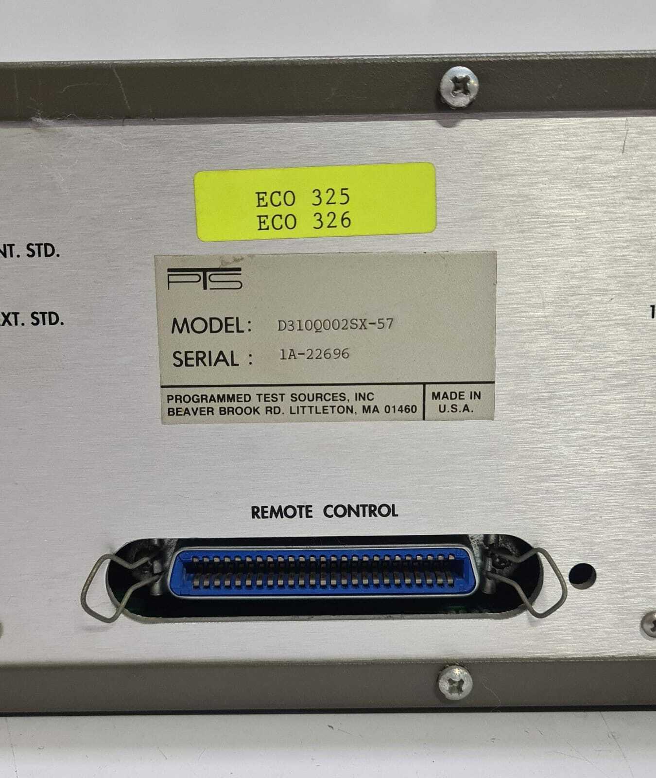 PTS D310 Frequency Synthesizer 1-310 MHz D310Q002SX-57