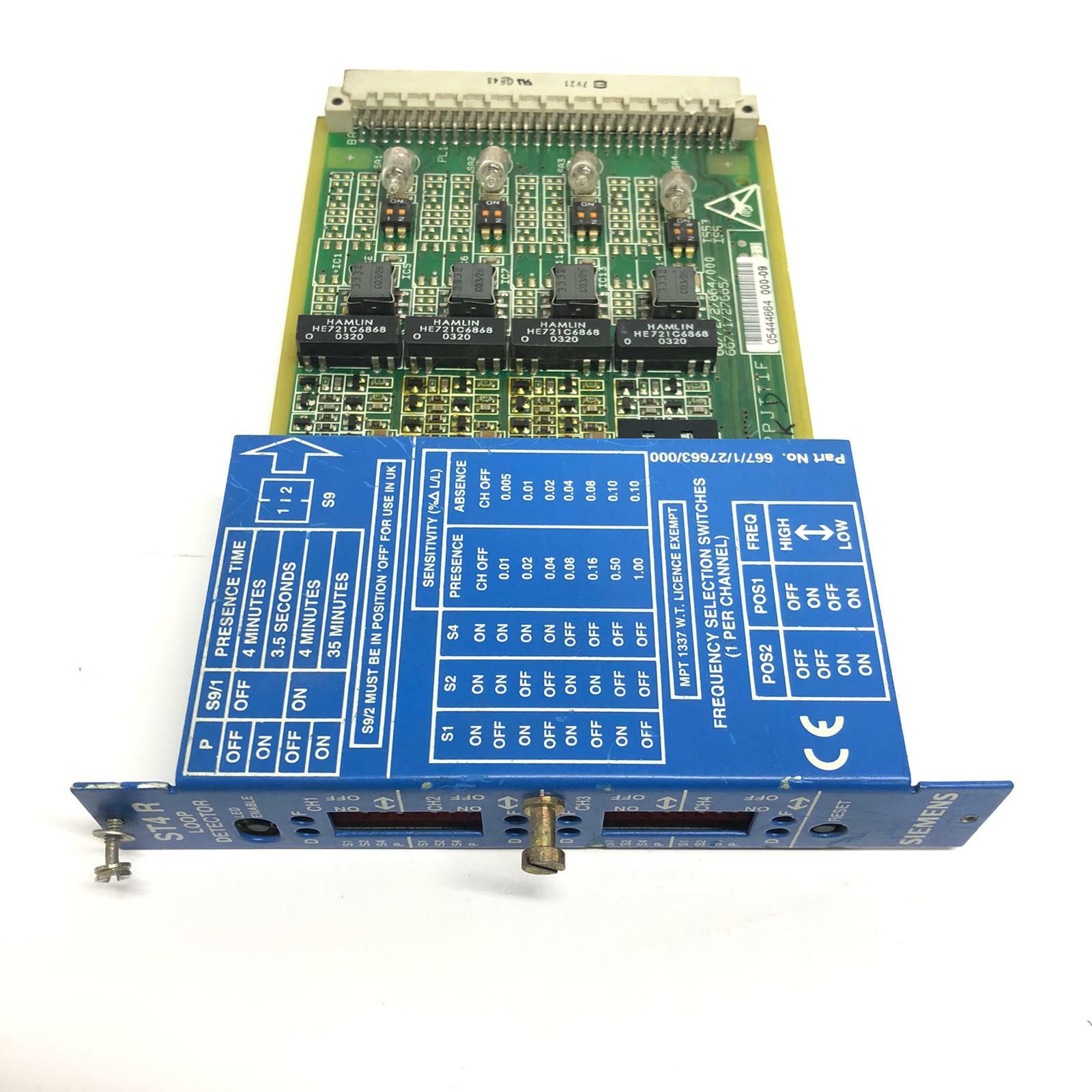SIEMENS ST4R Loop Detector Board ST950 ICM Intelligent Traffic System compatible