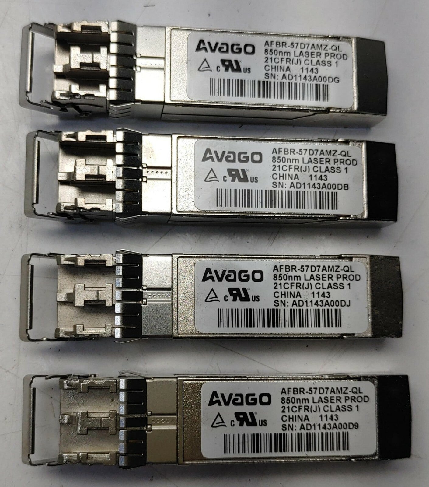 QLogic QLE2564 Quad Port FC HBA PCI-E 4 Port + 4x 8Gb Transceivers Fiber Channel