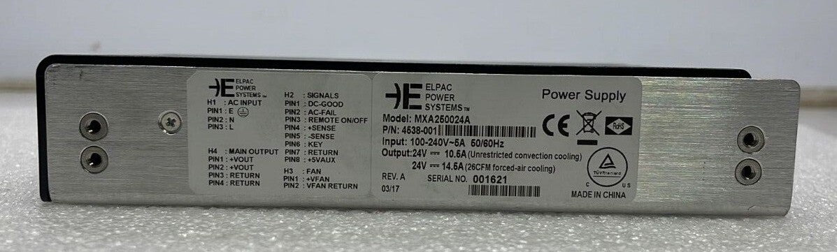 ELPAC POWER SUPPLY MXA250024A 4538-001 For AGFA CR30-X