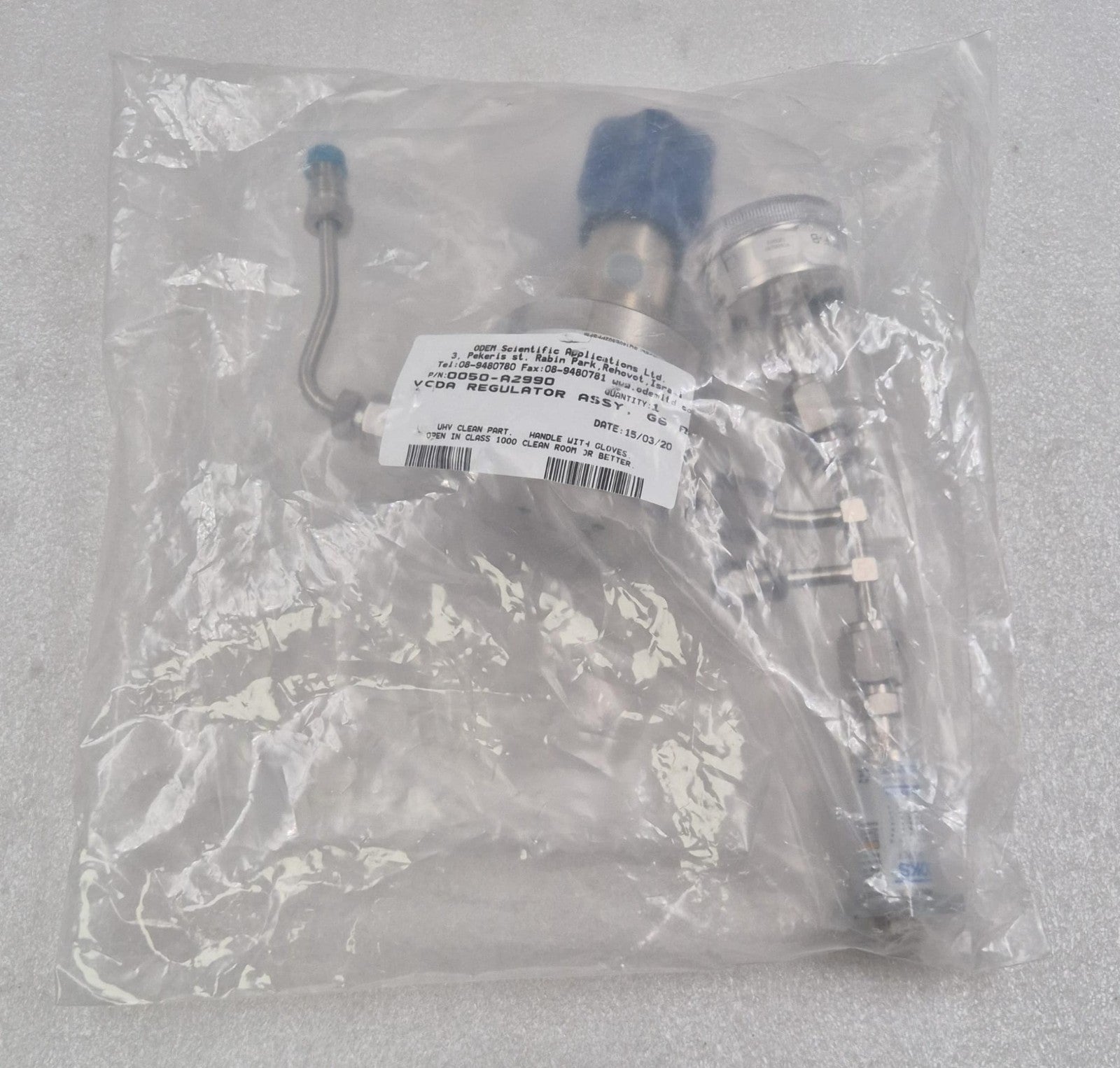 Parker Veriflo Valve W/ Swagelok PGU-50-P100 & BROOKS GFD01G5DSM SolidSense ASSY