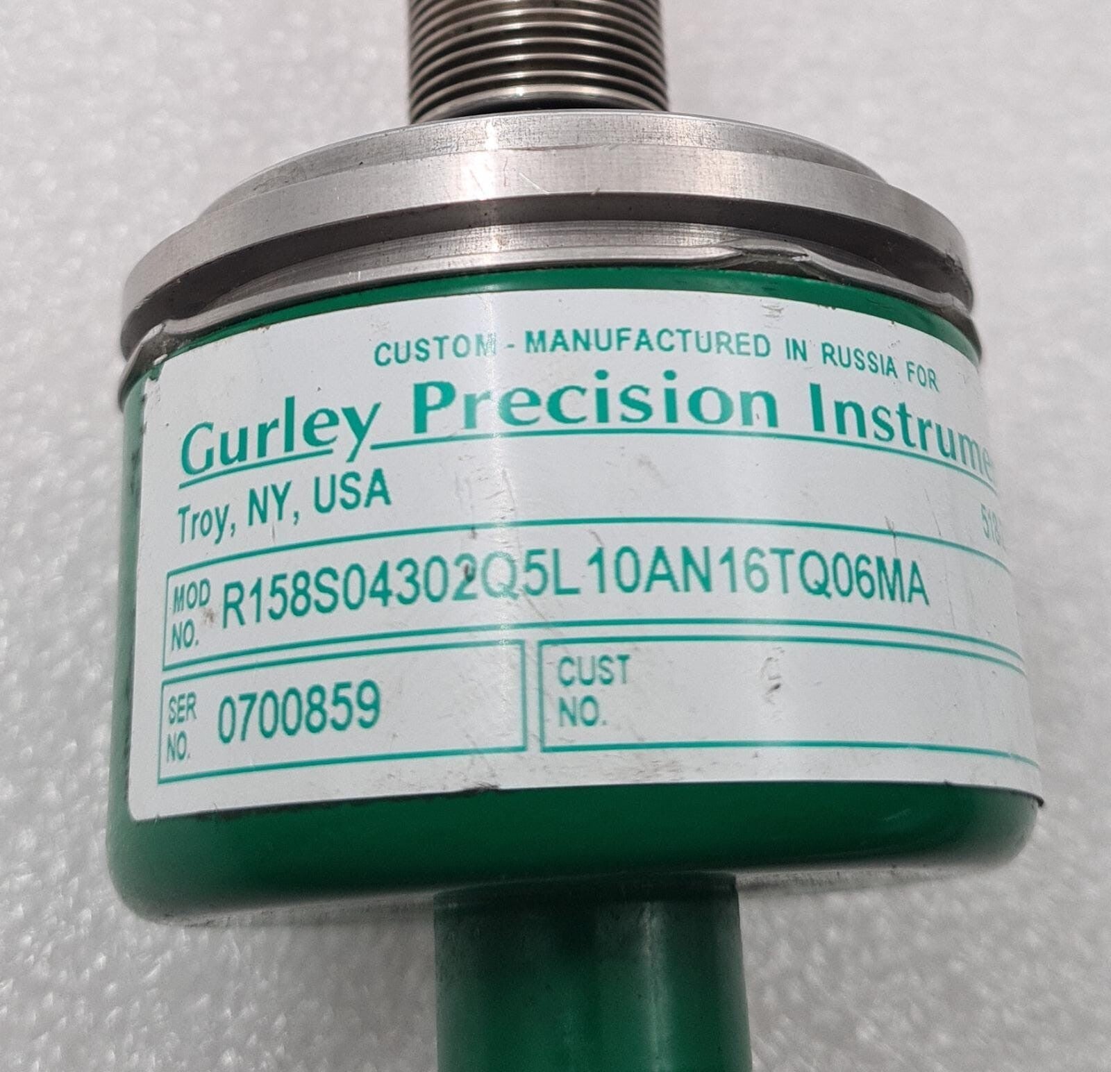 Gurley Precision R158S04302Q5L 10AN16TQ06MA 518-272-6300 OPTICAL ROTARY