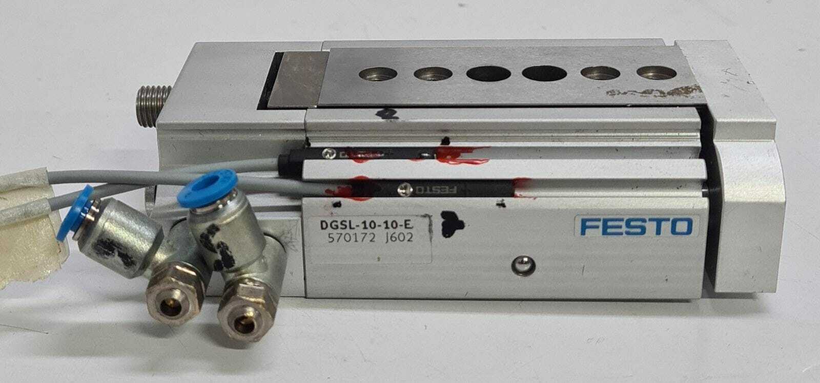 FESTO DGSL-10-10-EA 570172 J602 PNEUMATIC Slide Cylinder Actuator