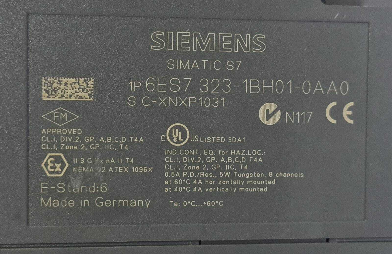Siemens SIMATIC S7 6ES7 323-1BH01-0AA0 Industrial Ethernet Module D18/D08xDC24V