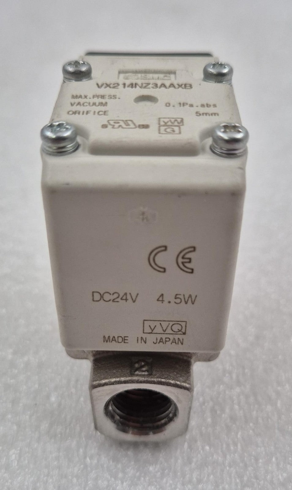 SMC VX214NZ3AAXB Solenoid Valve DC24V 4.5W