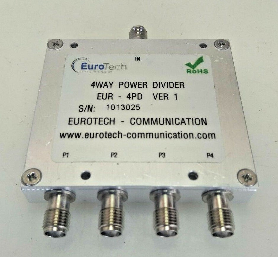 Eurotech Communication 4way Power Divider Eur 4pd Ver 1