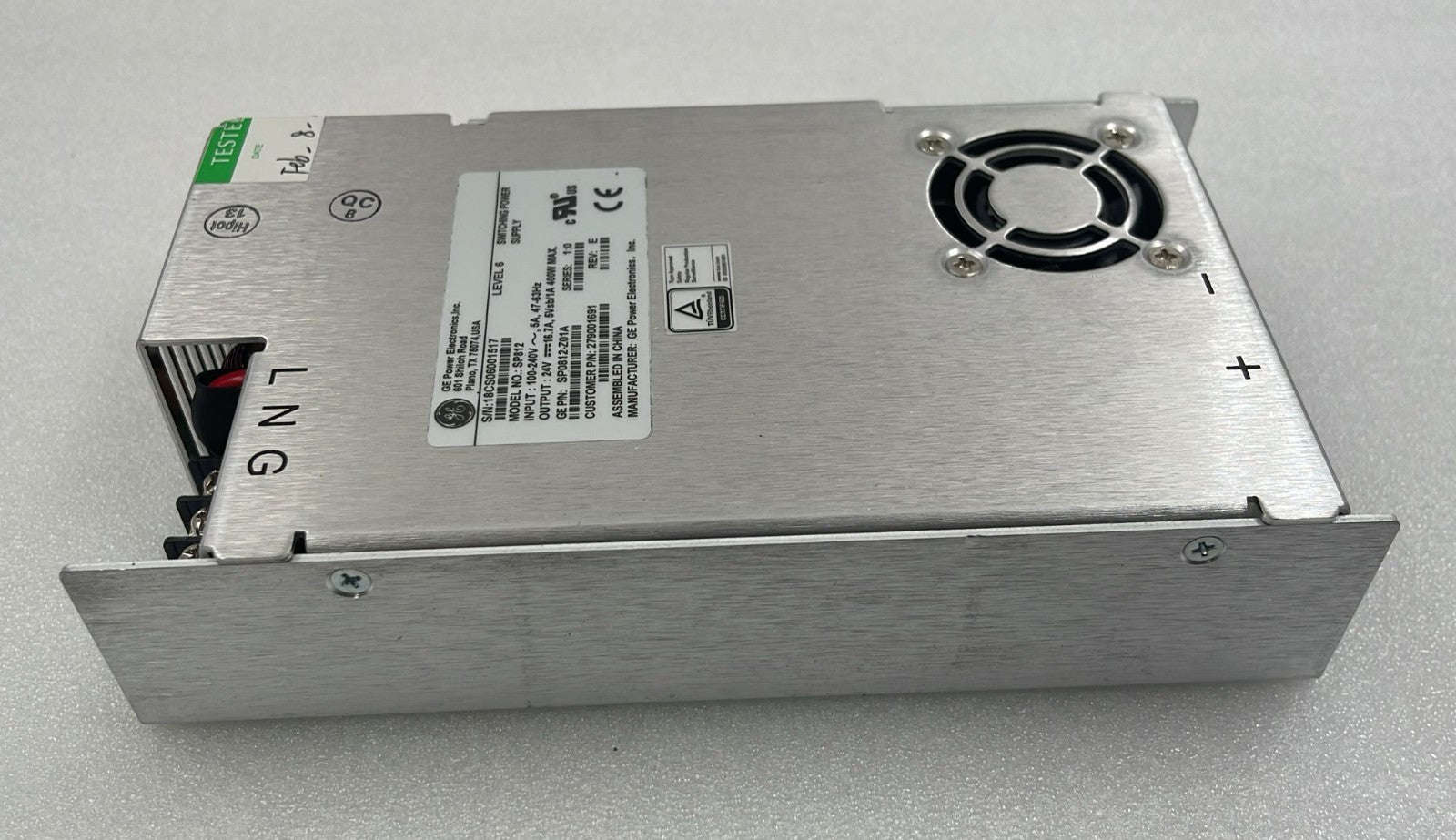 GE SP812 enclosed AC-DC power module side profile