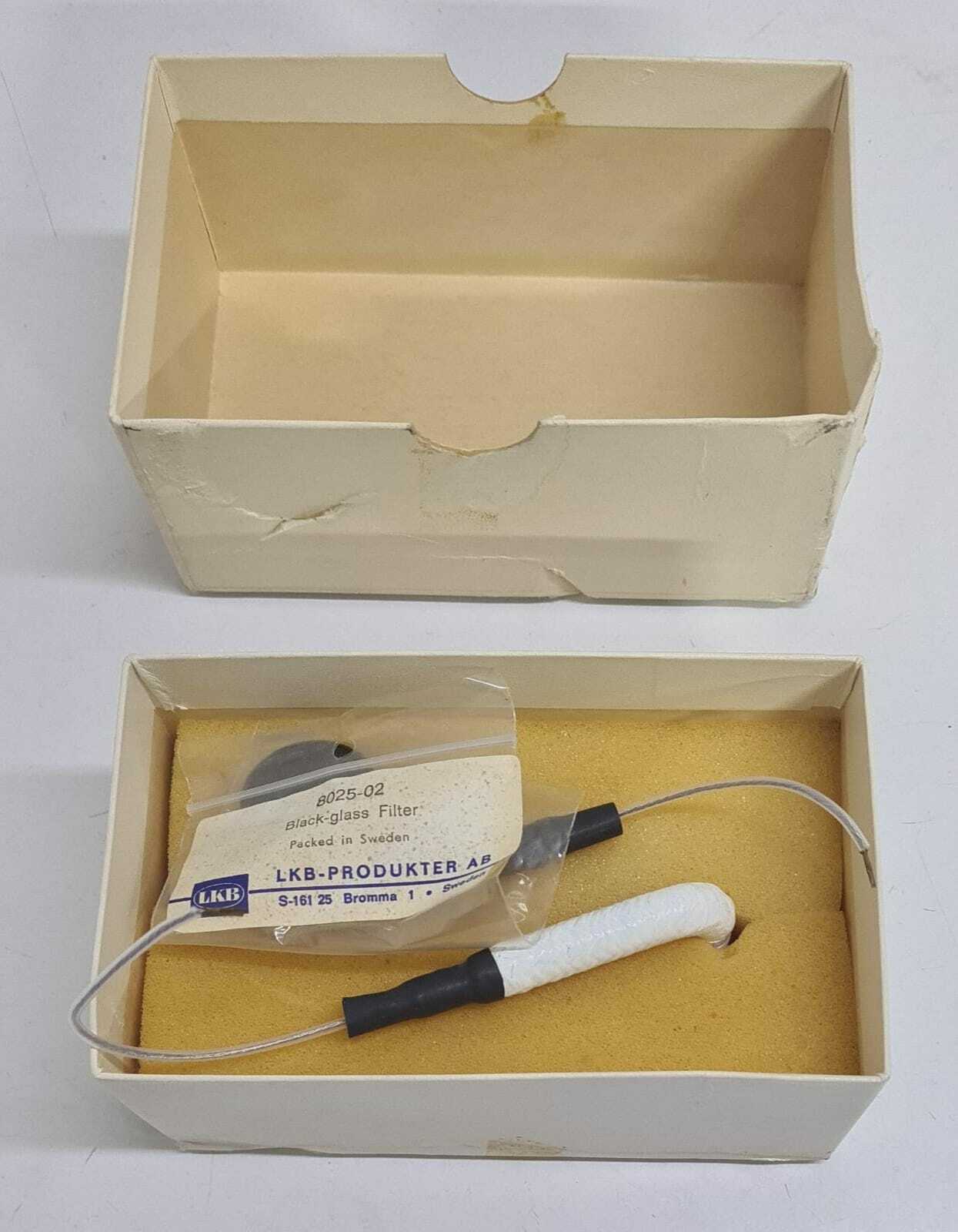 LKB 8390-01 Mercury Lamp UV & 8025-02 Black Glass Filter