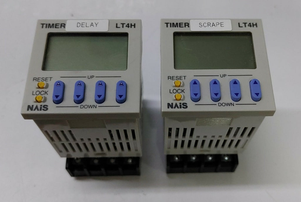 [LOT OF 2] NAIS LT4H-L DIGITAL TIMER ATL1130 LT4HL8-AC24V