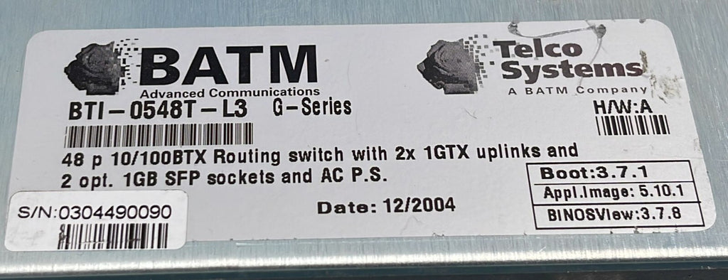 Telco T5C-48T 48-PORT Management Routing Switch