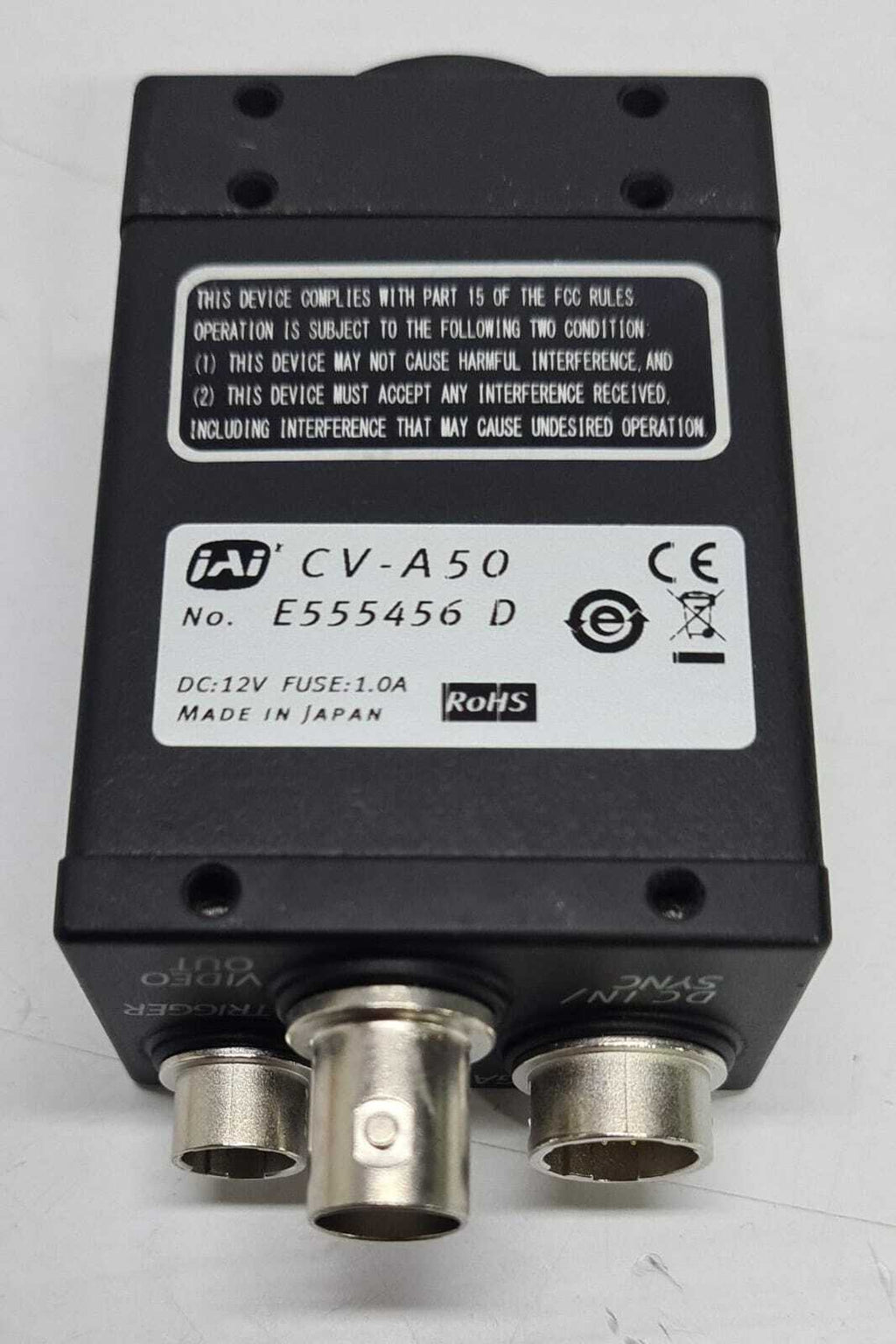 JAI CV-A50 Industrial Compact CCD Monochrome Camera 12V DC