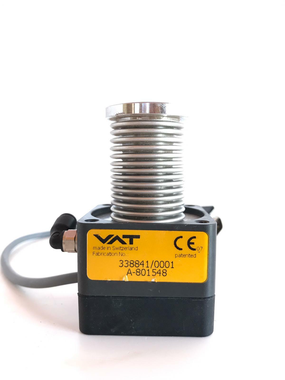 Vat Valve 338841/0001 With Pneumatic Nc Actuator And 9 Way D Sub Plug Connector